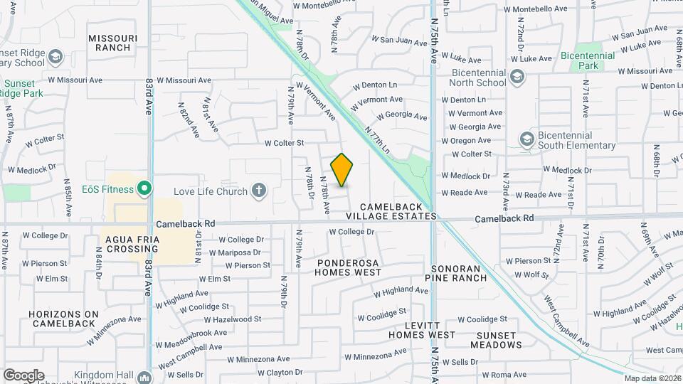 7728 W Reade Ave Map and Location Details