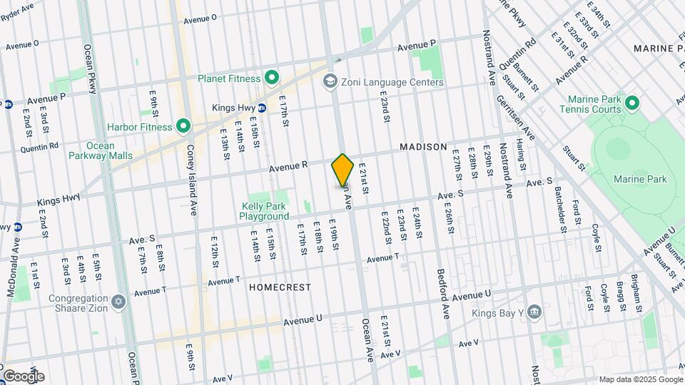 2330 Ocean Ave Mapa y Detalles de la Ubicación