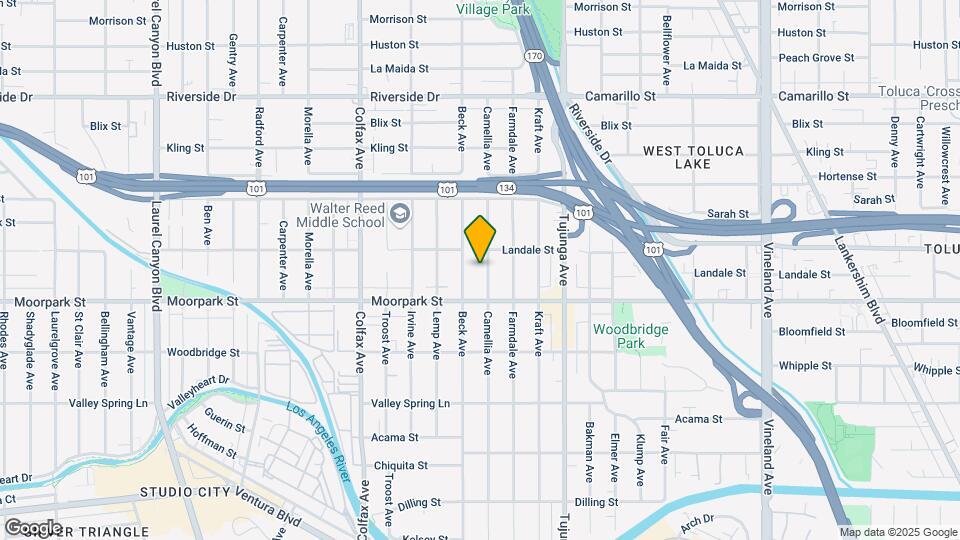 4445 Camellia Ave Map and Location Details
