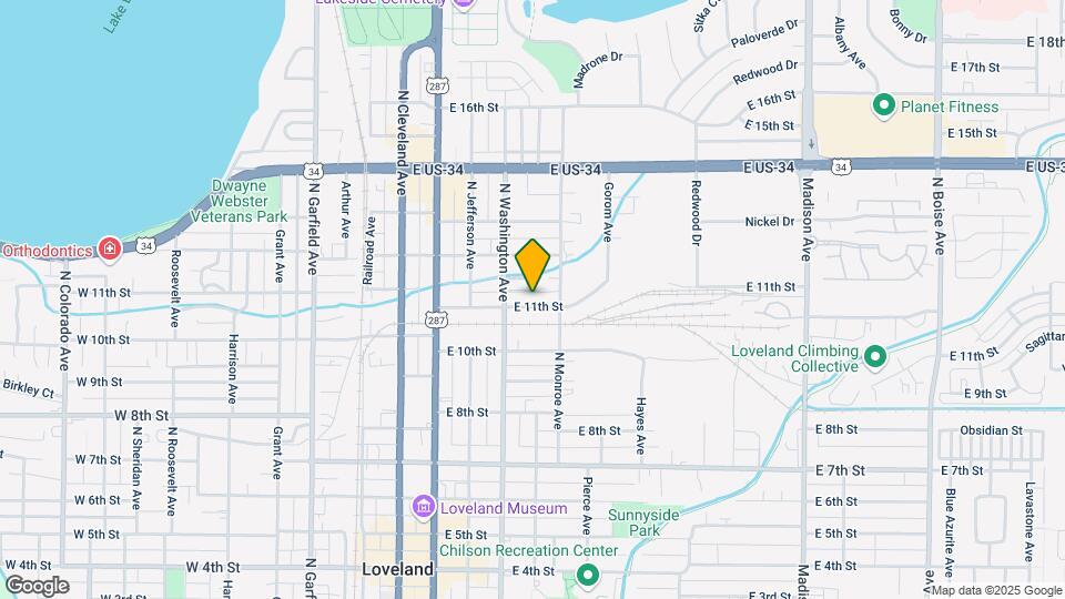 545 E 11th St Map and Location Details
