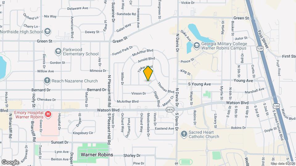 109 Marshall St Map and Location Details