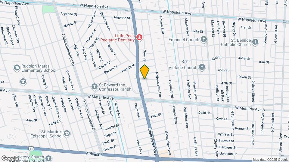 1116 Green St Map and Location Details