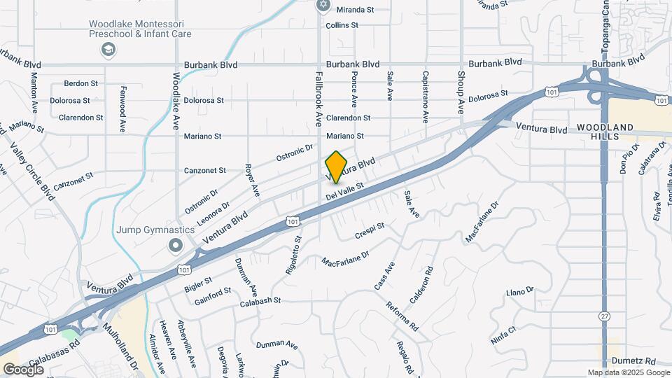 22757 Del Valle Map and Location Details