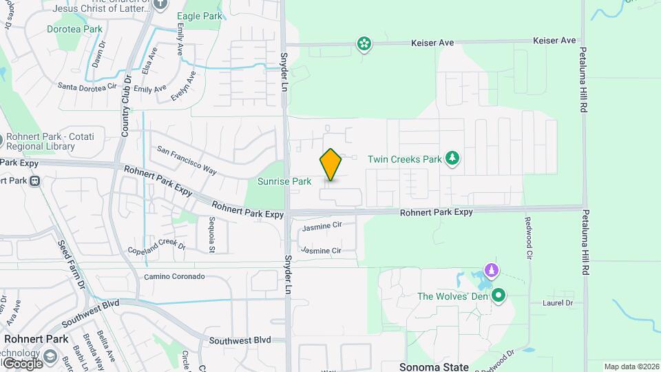 Oak View of Sonoma Hills Map and Location Details