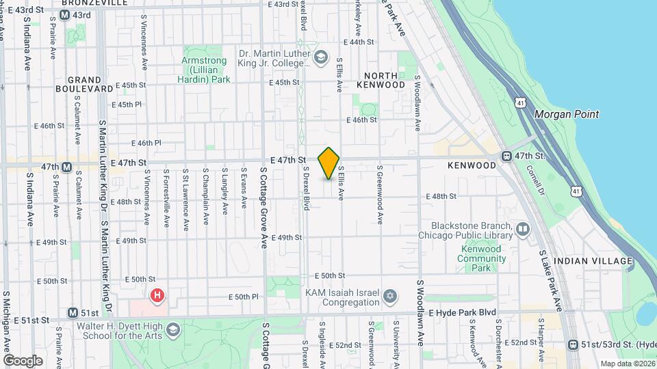 4739 S Ingleside Ave Map and Location Details