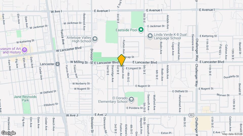 44733 Foxton Ave Map and Location Details
