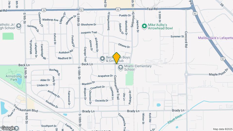2301 Beck Ln Map and Location Details