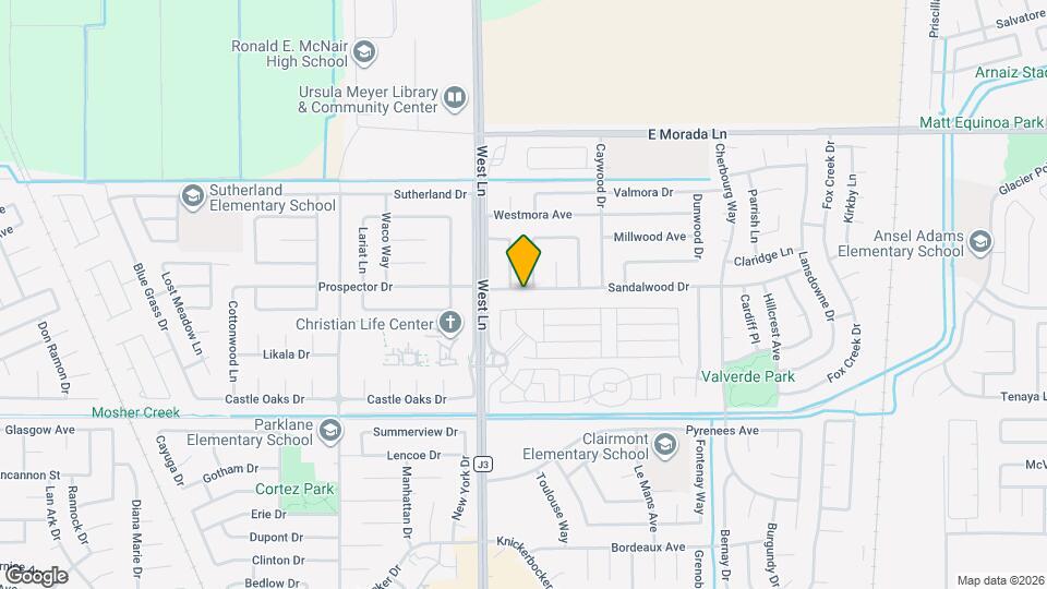 1622 Sandalwood Dr Map and Location Details