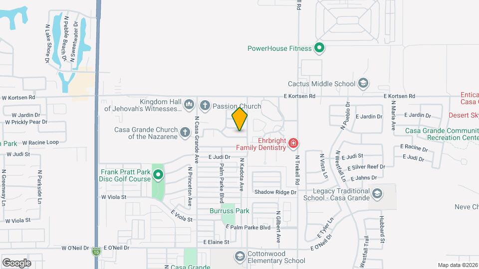 670 E Palo Verde St Map and Location Details