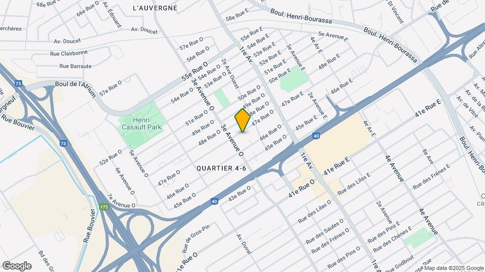 240 47E Rue O Map and Location Details