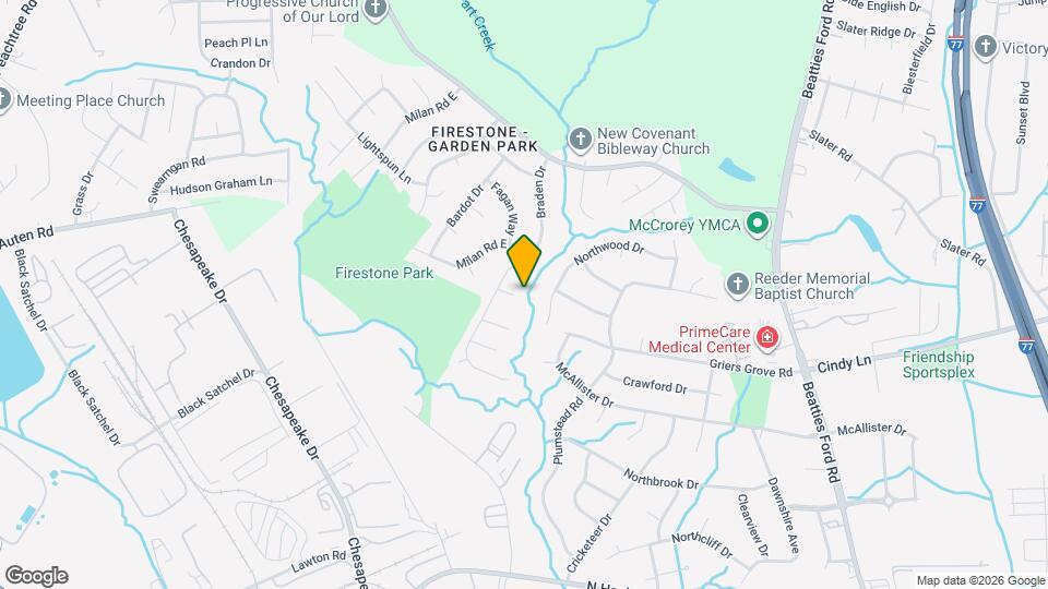 1323 Winding Branch Ct Map and Location Details