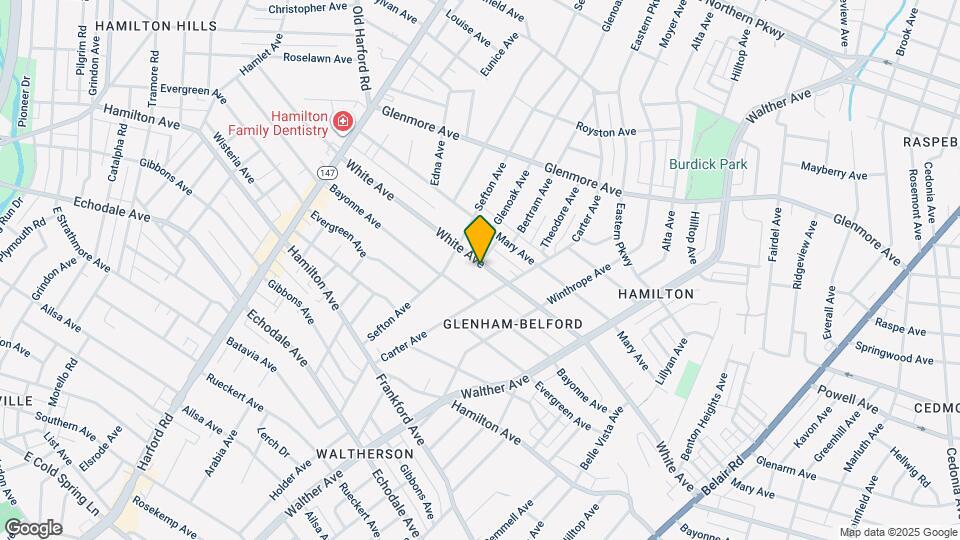 3401 White Ave Map and Location Details