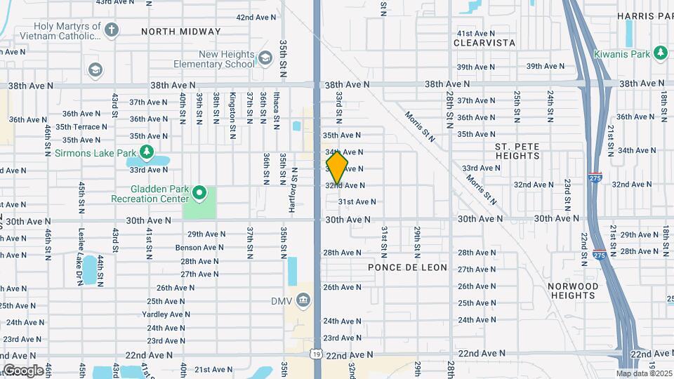3160 33rd St N Map and Location Details