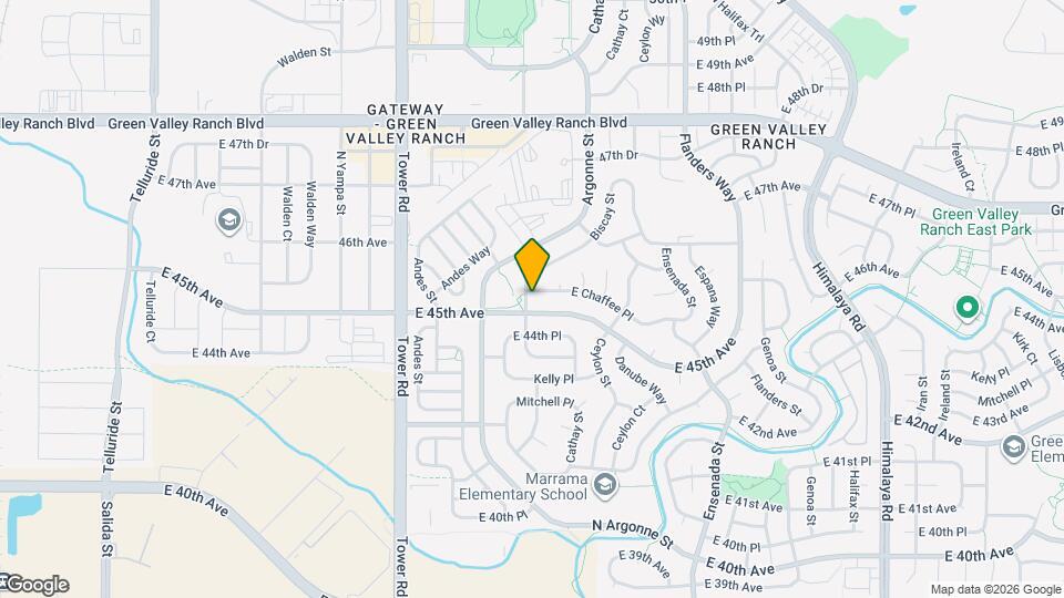 18900 E Chaffee Pl Map and Location Details