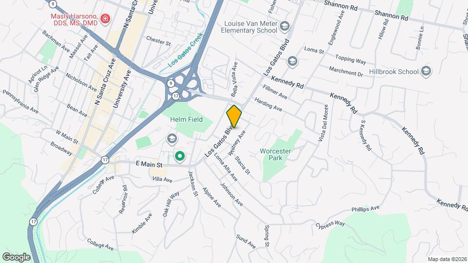 228 Los Gatos Blvd Mapa y Detalles de la Ubicación