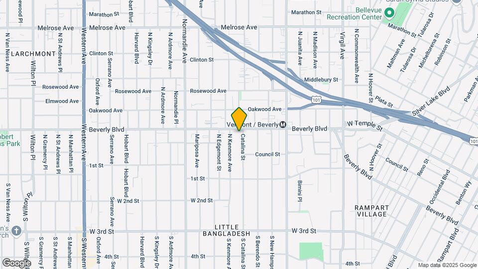 247 N Catalina St Map and Location Details