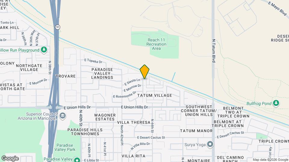 18837 N 43rd Pl Map and Location Details