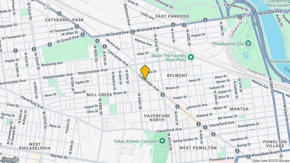 4312 Lancaster Ave, Unit 2nd FL Apt Map and Location Details