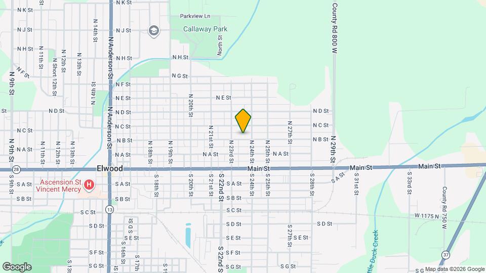 2316 N B St Map and Location Details