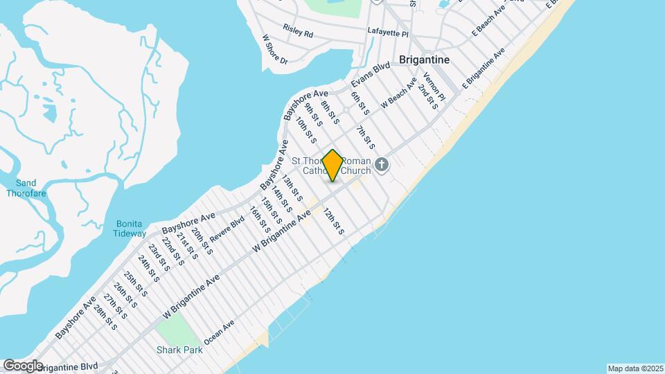 1013 W Brigantine Ave Map and Location Details