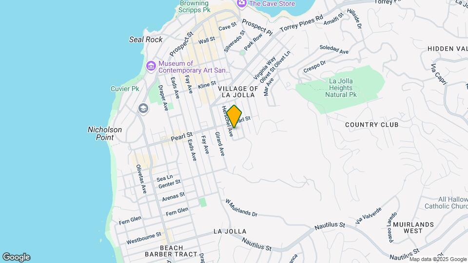 7427 Herschel Ave Mapa y Detalles de la Ubicación