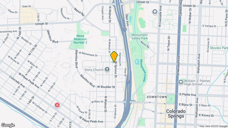 616 N Spruce St Map and Location Details