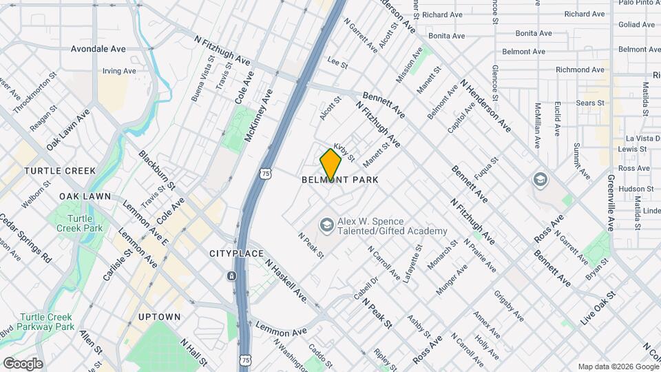 2603 Calvin St Map and Location Details