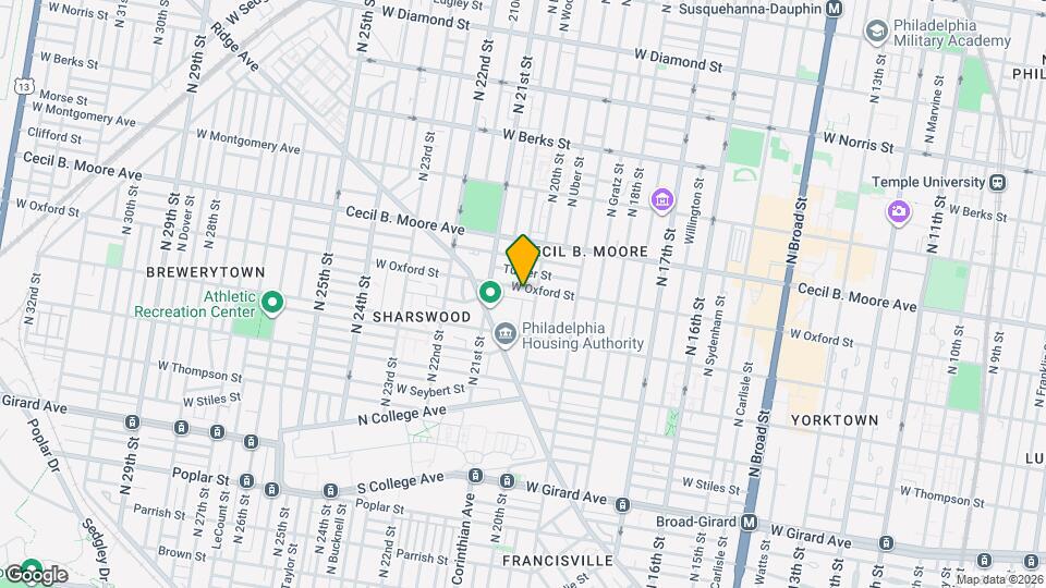 2014 W Oxford St Map and Location Details