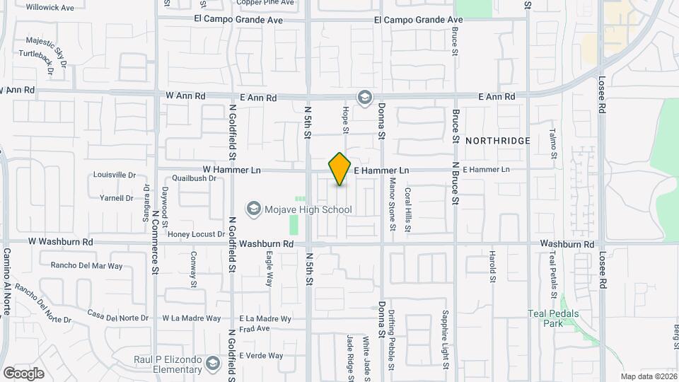 5332 N Carlsbad Heights St Map and Location Details