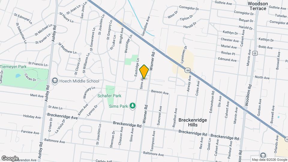 3434 Sims Ave Map and Location Details