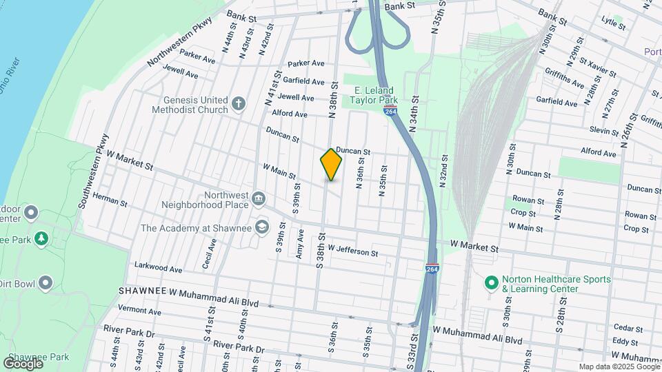101-103 N 38th St Mapa y Detalles de la Ubicación