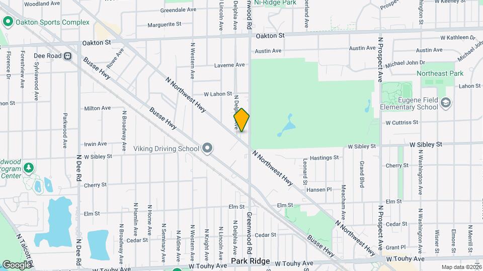 623 N Northwest Hwy, Unit A Map and Location Details