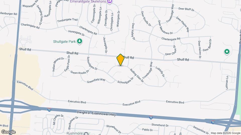 6380 Rolling Glen Dr Map and Location Details