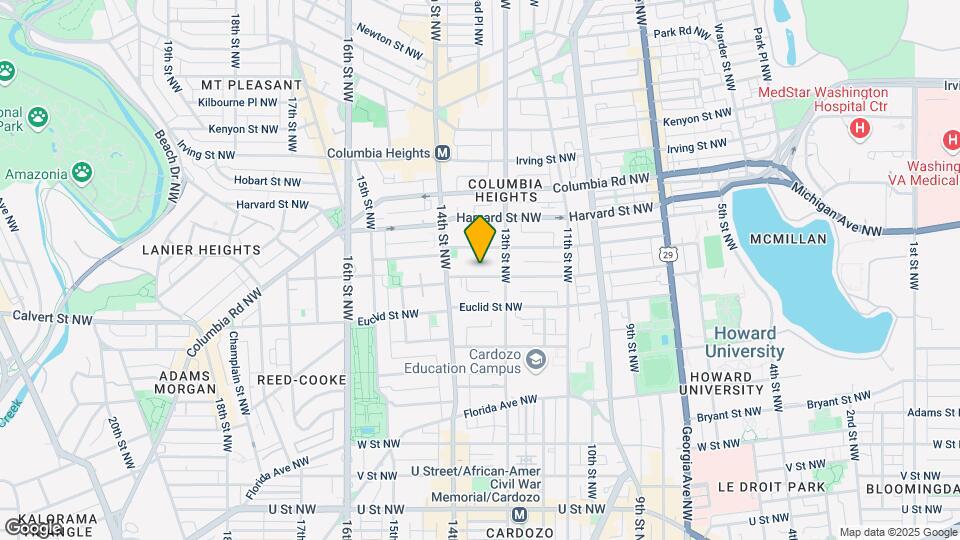 1325 Fairmont St NW Map and Location Details