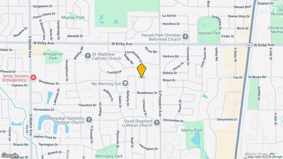 1801 Lynwood Dr Map and Location Details