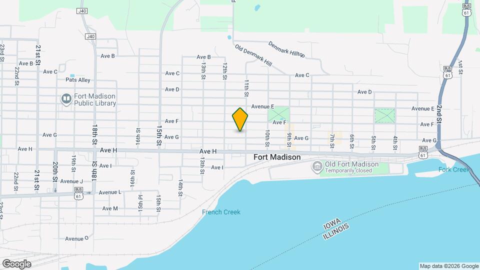 1109 Avenue G Mapa y Detalles de la Ubicación