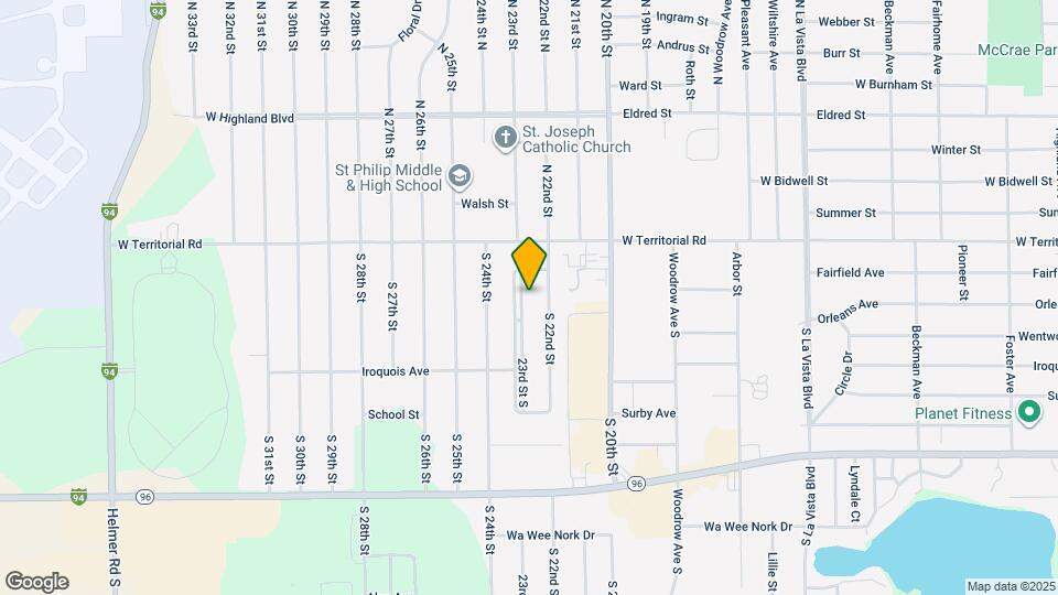 43 23rd St S Map and Location Details