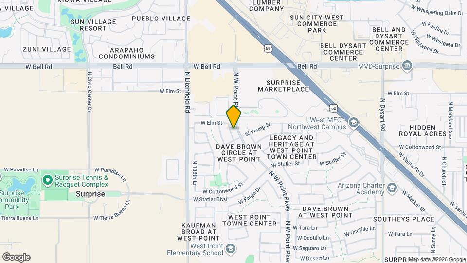 16489 N Oachs Dr Map and Location Details