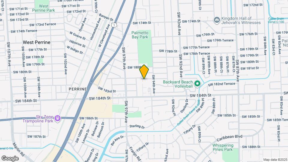 9450 SW 181st Terrace Map and Location Details