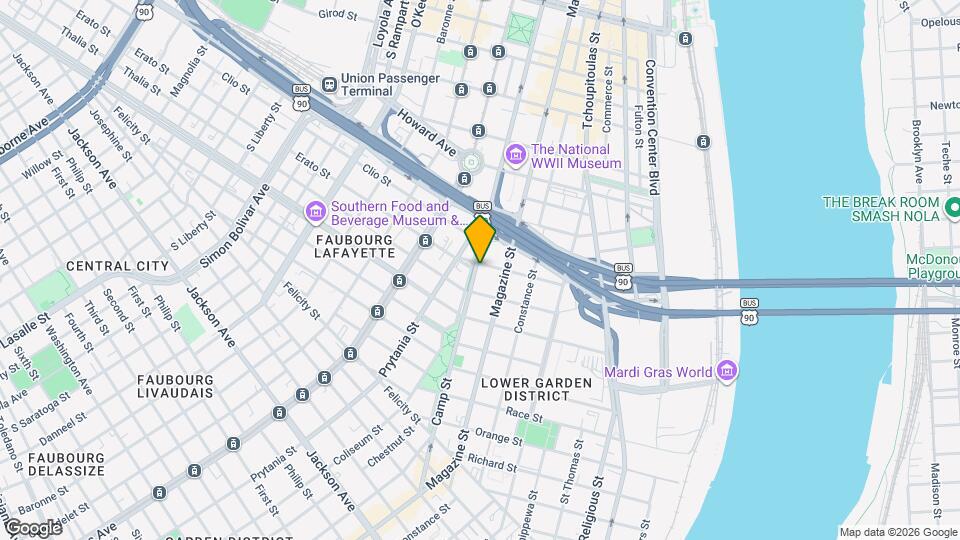 1216 Camp St, Unit 306 Map and Location Details