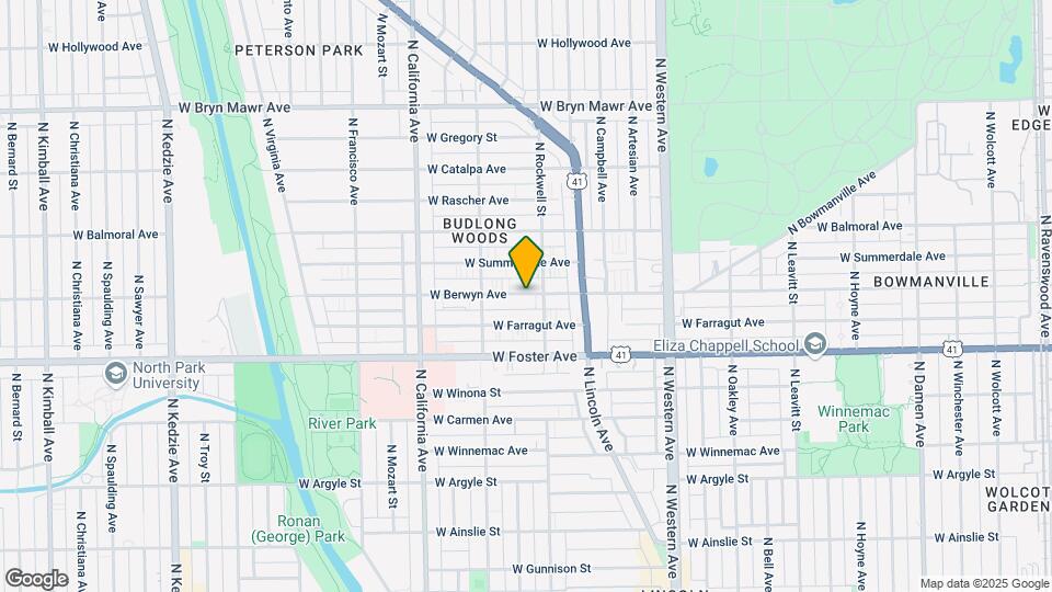 2619 W Berwyn Ave Map and Location Details