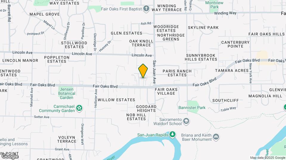 8943 Fair Oaks Blvd Map and Location Details