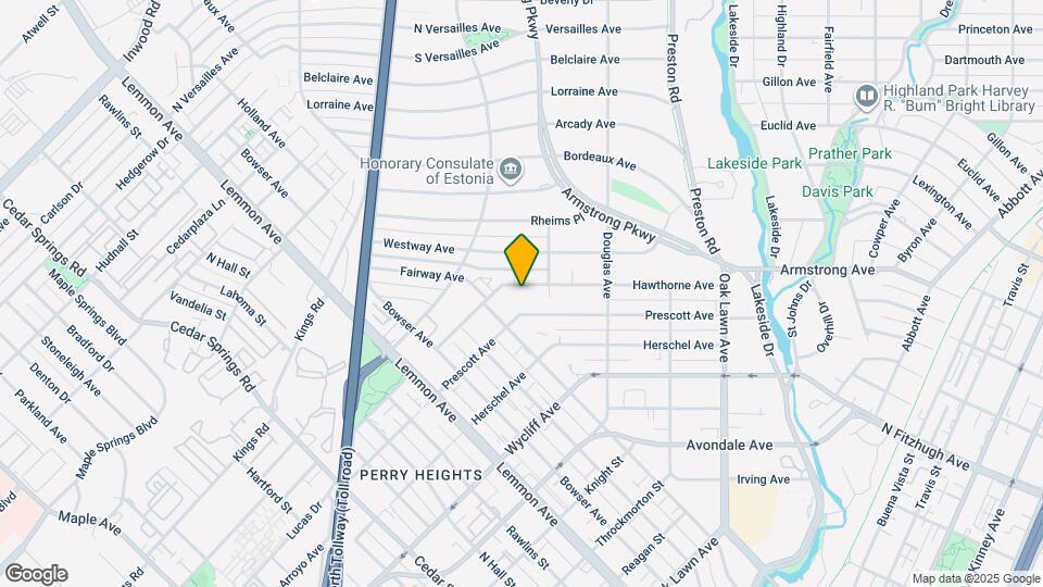 3916 Hawthorne Ave Map and Location Details