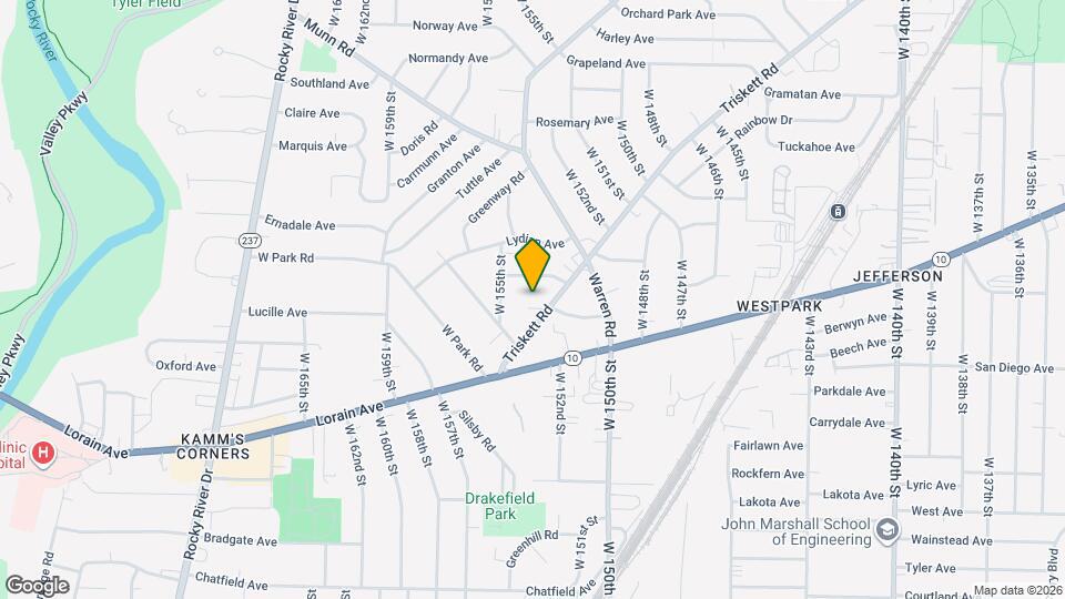 15320 Triskett Rd Map and Location Details