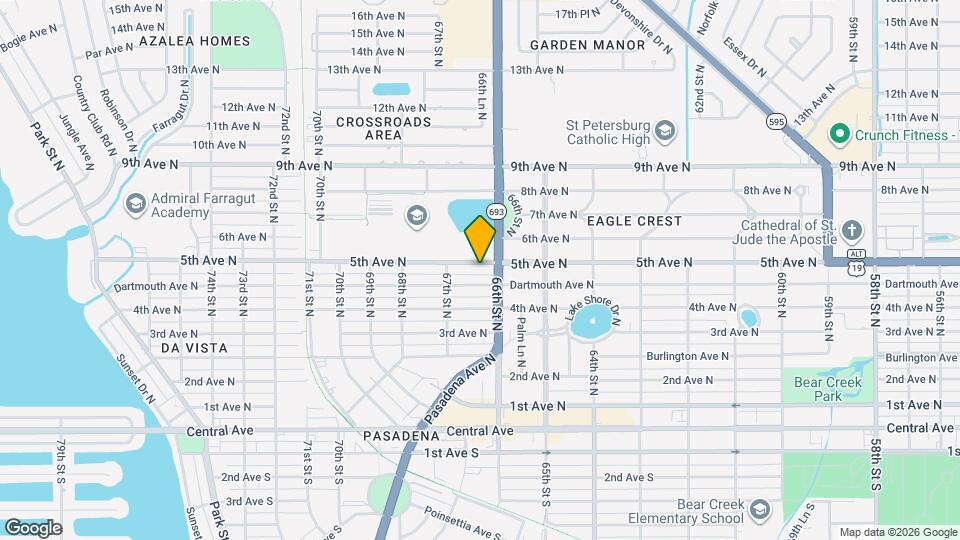 6624 5th Ave N, Unit 1 Map and Location Details