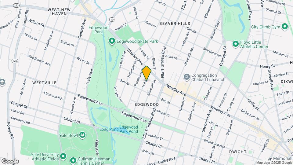 109 Hobart St-Unit -1st Floor Map and Location Details