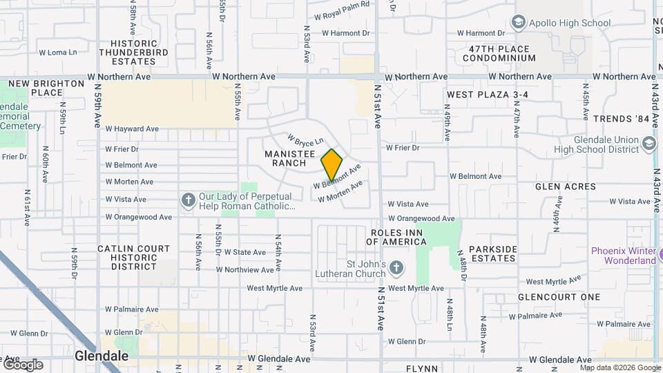 5257 W Belmont Ave Mapa y Detalles de la Ubicación