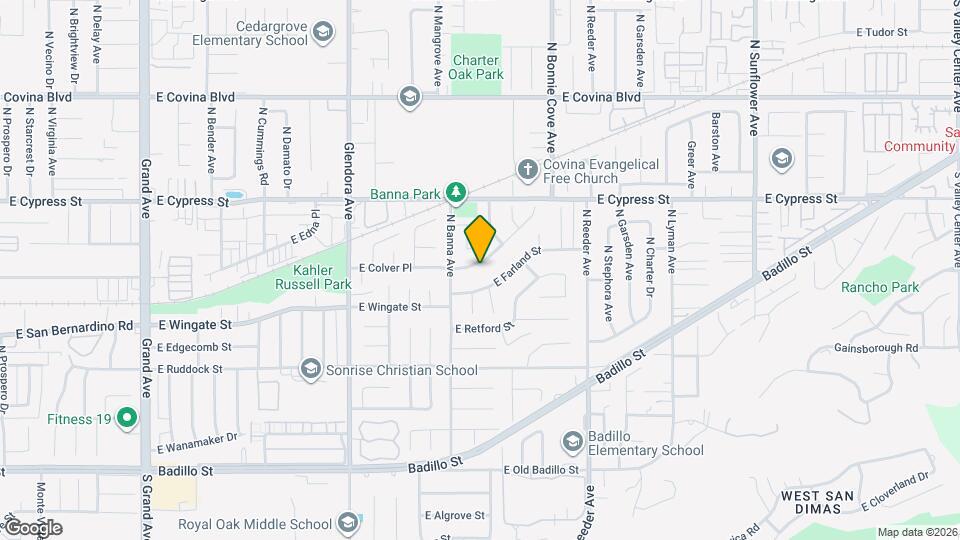 1542 E Colver Pl Map and Location Details