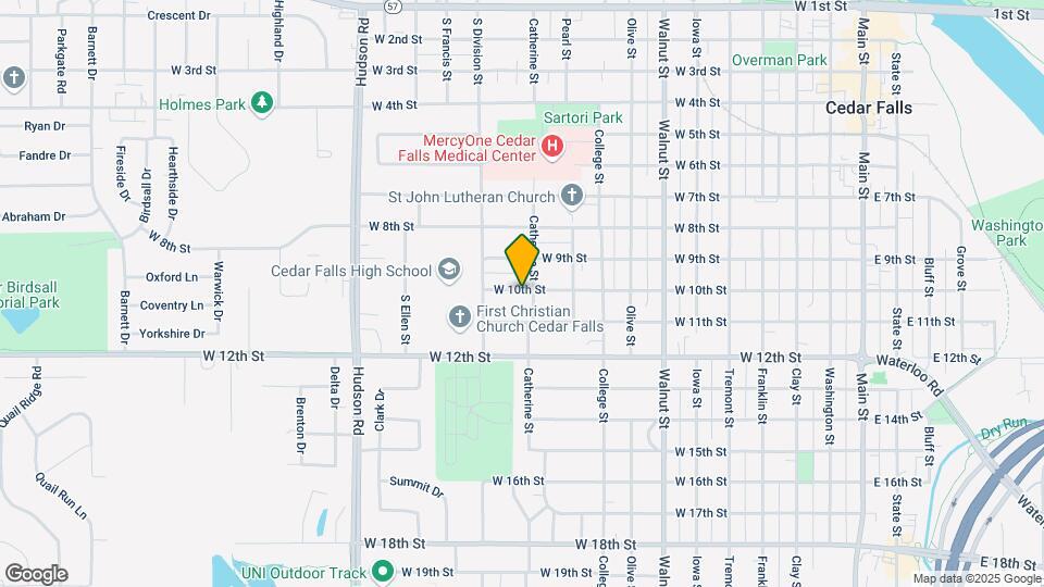 1104 W 10th St, Unit 1 Map and Location Details