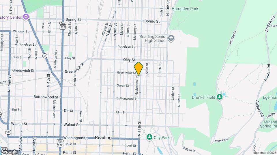 546 N 11th St Map and Location Details